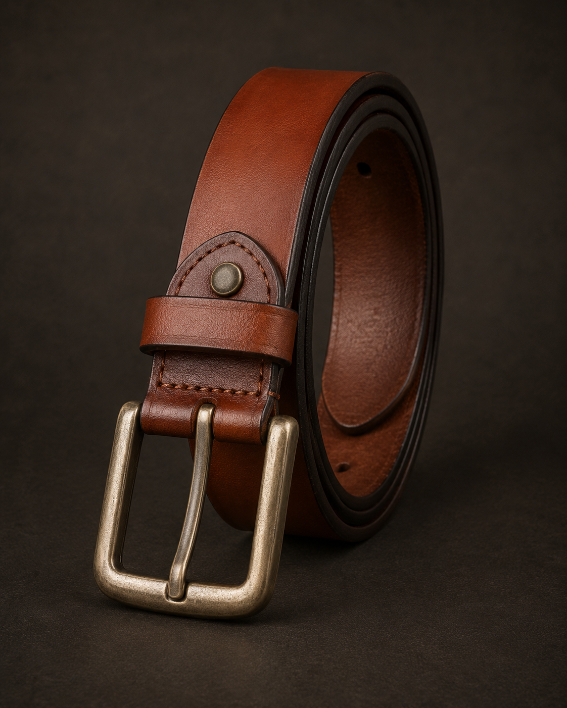 Embossed Leather Ranger Belt